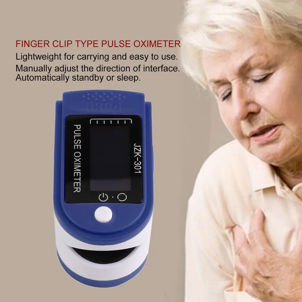 Finger oximeter portable fingertip pulse oximeter with led display automatic switch-off household oxymeter health care device