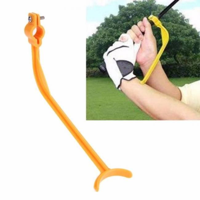 Practice guide golf swing trainer beginner alignment clubs gesture correct wrist training aids tool